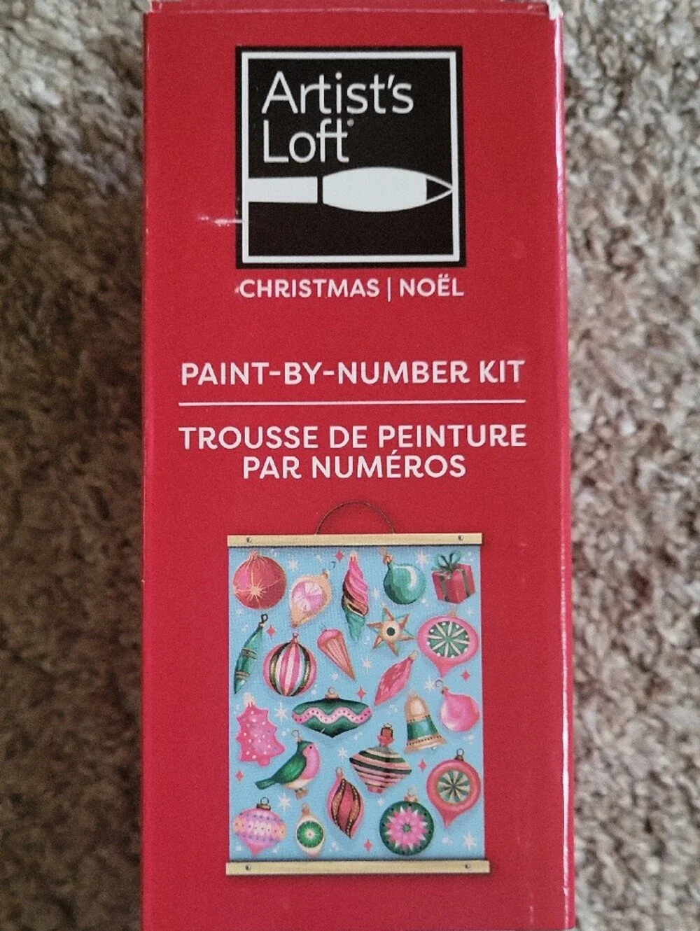 Christmas Paint-by-Number Kit - Vintage Ornaments